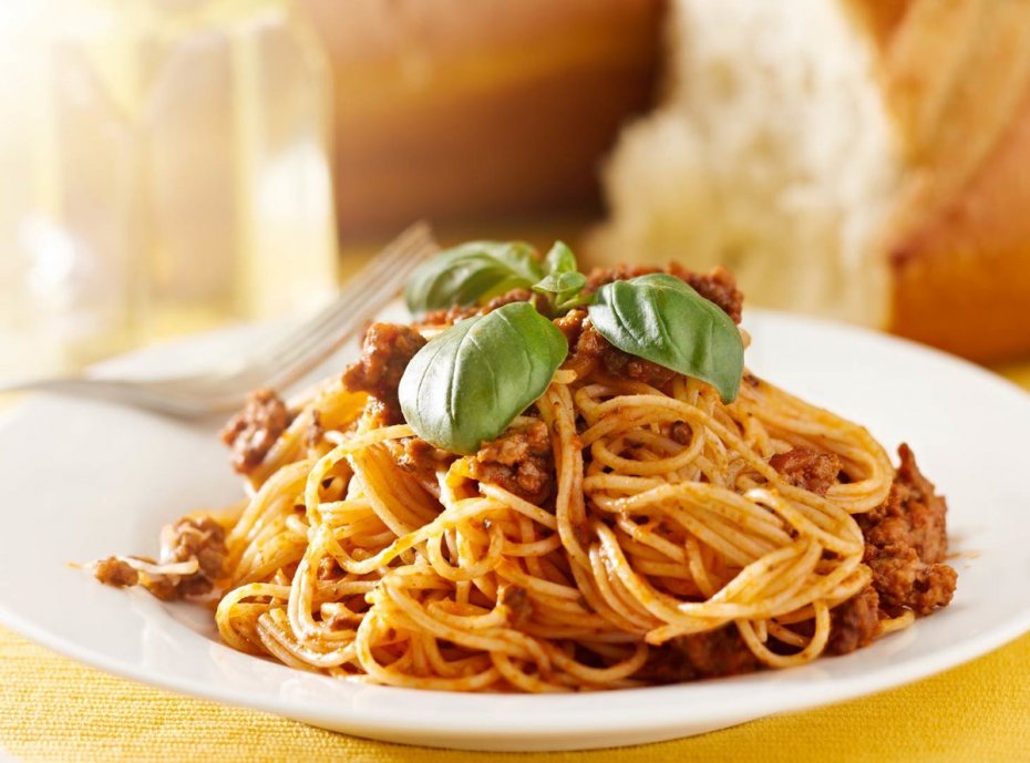 Спагетти с фаршем в мультиварке